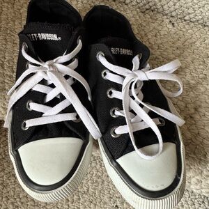 Harley-Davidson Black and White Sneakers